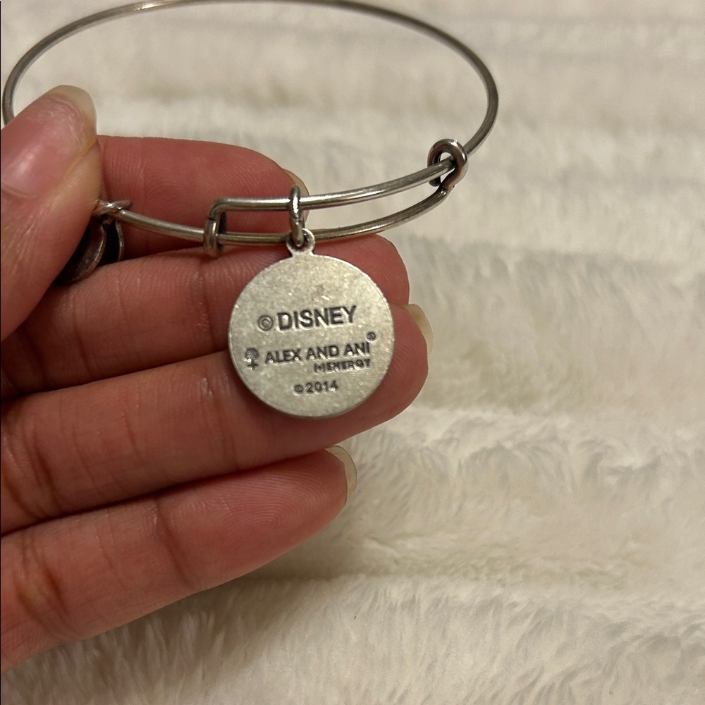 RARE Alex and Ani Silver Mickey Mouse Charm Bracelet - Picture 9 of 10